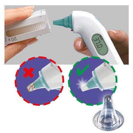 BRAUN IRT3030 THERMOSCAN® 3 Termometr elektroniczny do ucha dla dzieci i noworodków