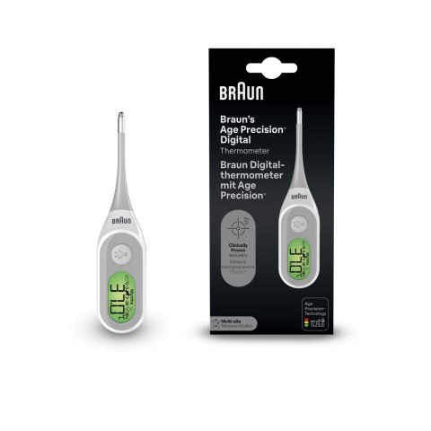 BRAUN PRT2000 Termometr elektroniczny piórkowy z age precision®, pomiar w 8 s