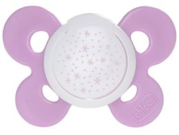 CHICCO PHYSIO COMFORT 16M+ Smoczek uspokajający, silikonowy, świecący, różowy