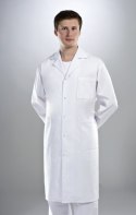 STELO ROZM. 52 Fartuch medyczny długi męski, z paskiem regulacyjnym, HA72001/WHTH/52