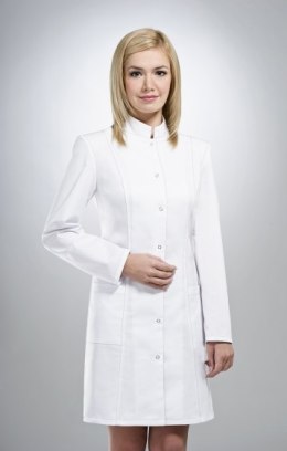 STELO ROZM. 34 Fartuch medyczny długi ze stójką damski, HA70018/WHTH/34