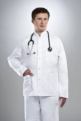 STELO ROZM. 44 Fartuch medyczny krótki ze stójką męski, HA73002/WHTH/44