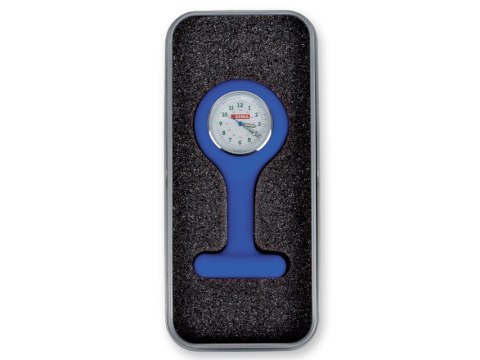 GIMA NIEBIESKI Zegarek pielęgniarski silikonowy, z pudełkiem, 85 mm