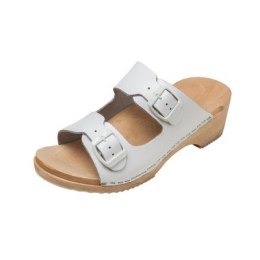 MEDIBUT ROZM. 36 Pantolety zdrowotne drewniaki, skórzane, antypoślizgowe, wzór 03S