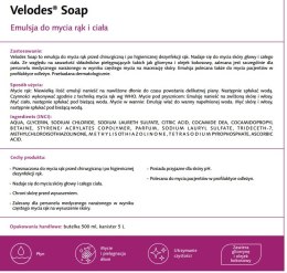 MEDISEPT VELODES SOAP 500 ml Emulsja do mycia ciała i rąk, bezmydłowa