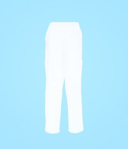 STELO ROZM. L Spodnie medyczne męskie zwężane, gumka w pasie, TO89040/WHTT/L