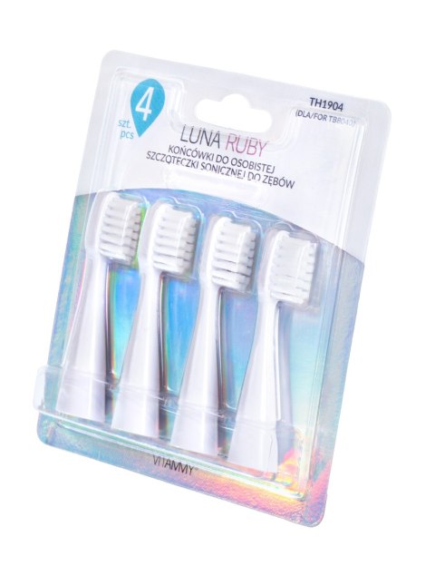 VITAMMY LUNA / RUBY Końcówki do szczoteczki sonicznej, włókna DuPont, 4 szt.