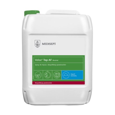 MEDISEPT VELOX TOP AF NEUTRAL Preparat do dezynfekcji i mycia powierzchni, 5 l