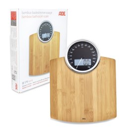 ADE BE1719 LUNA Waga łazienkowa bambusowa, cyfrowo-mechaniczna, do 180 kg