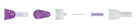 BD MICRO-FINE PLUS 0,25 x 5 mm Igły do pena insulinowego, 100 szt.