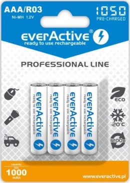 EVERACTIVE PROFESSIONAL LINE R03/AAA Akumulator Ni-MH 1050 mAh, 4 szt.