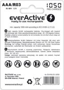 EVERACTIVE PROFESSIONAL LINE R03/AAA Akumulator Ni-MH 1050 mAh, 4 szt.