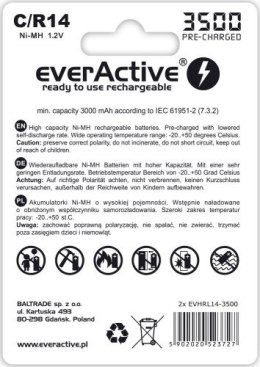 EVERACTIVE LINE R14/C SILVER Bateria AA, akumulator Ni-MH 3500 mAh, 2 szt.