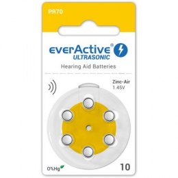 EVERACTIVE ULTRASONIC ROZM. 10 Bateria do aparatów słuchowych, 1,45 V, 6 szt.