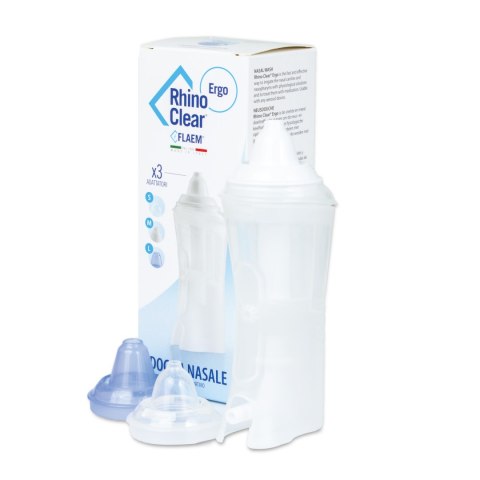 FLAEM RHINO CLEAR ERGO Irygator do nosa, ergonomiczny, do terapii aerozolowej