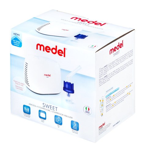 MEDEL SWEET Inhalator nowoczesny i kompaktowy, inhalator do terapii aerozolowej