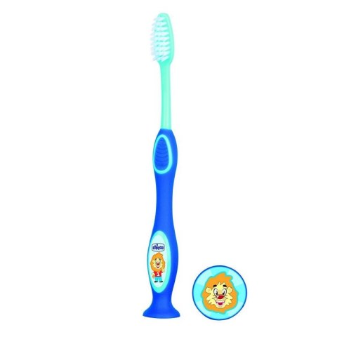 CHICCO 36M+Szczoteczka do zębów dla dziec, niebieska