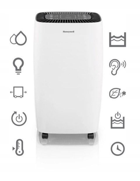 HONEYWELL TP COMPACT Osuszacz powietrza, 12 litrów na dobę, cyfrowy panel
