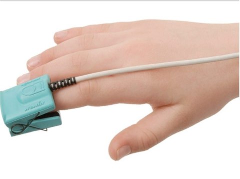NONIN 8000AP 1 m Sensor pulsoksymetru pediatryczny, wielorazowy, z klipsem