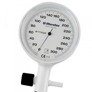 RIESTER E MEGA BIAŁY Ciśnieniomierz zegarowy jednowężykowy, dla dorosłych 24-32 cm