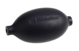 RIESTER Gruszka wymienna do ciśnieniomierza, czarna, lateksowa, z zaworem dolnym