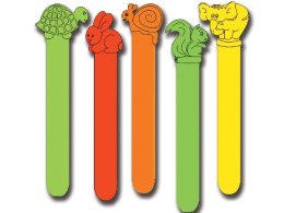 GIMA Szpatułki laryngologiczne ze zwierzątkami, indywidualnie pakowane, 50 szt.