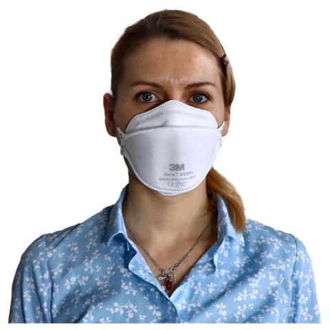 3M AURA 9320+ FFP2 Półmaska filtrująca, składana, bez zaworu, 3 panele