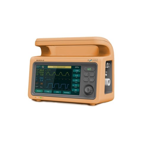 AXCENT MEDICAL MUSCA X2 Respirator transportowy przenośny z ekranem dotykowym