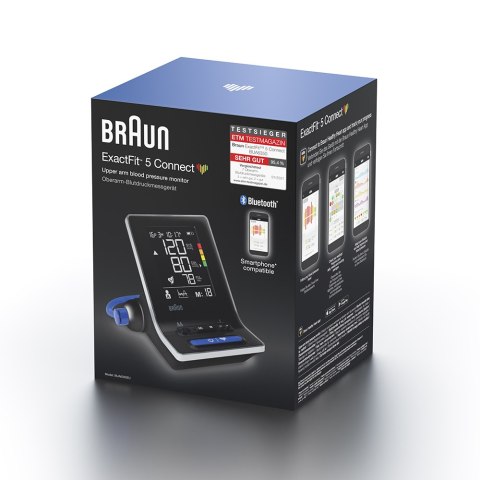 BRAUN EXACTFIT 5 CONNECT BUA6350 Ciśnieniomierz naramienny, bluetooth, duży wyświetlacz