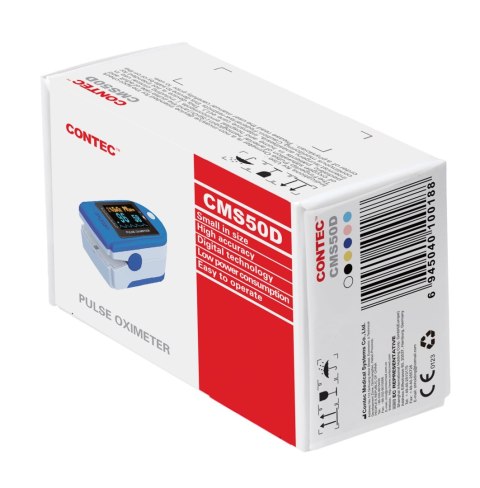 CONTEC CMS50D Pulsoksymetr napalcowy, klasyczny model z certyfikatem CE