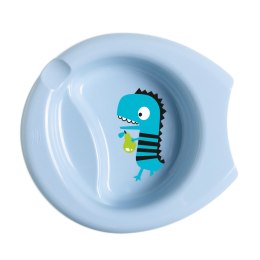 CHICCO 6M+ Talerz do karmienia, niebieski, antypoślizgowy, BPA free