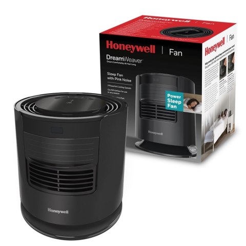 HONEYWELL HTF400E Wentylator sypialniany z różowym szumem, USB, oscylacja, timer