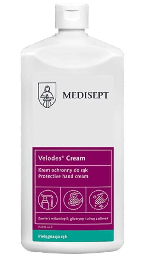 MEDISEPT VELODES ALOE CREAM 500 ml Krem ochronny do rąk, do częstego stosowania