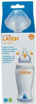 MUNCHKIN LATCH 6M+ 330 ml Butelka dla niemowląt, szybki przepływ i antykolky smoczek