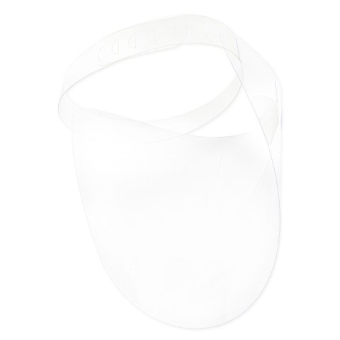 CEDRUS Prosta osłona twarzy, regulowana, przezroczysta, wielokrotnego użytku