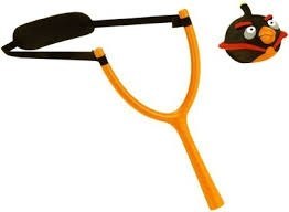 TM TOYS SLING FLING ANGRY BIRDS Proca dziecięca z piłką, 12 × 8 cm