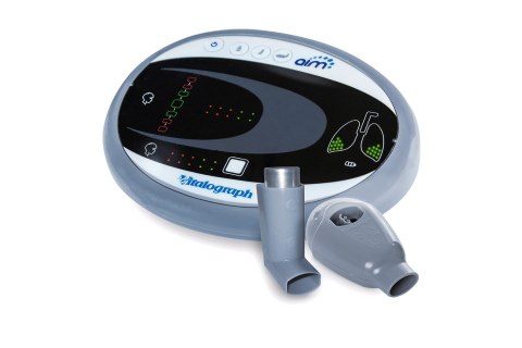 VITALOGRAPH AIM System do kontroli techniki inhalacji, DPI i pMDI, trening