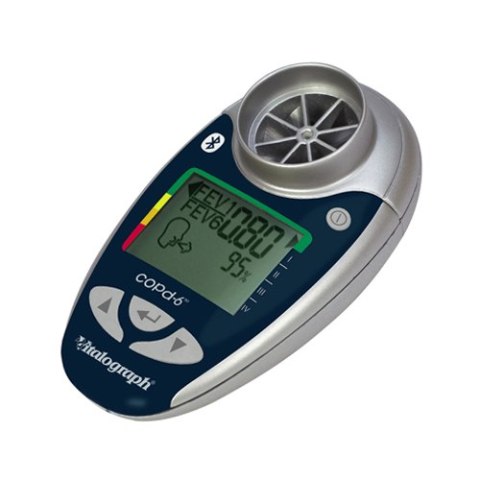 VITALOGRAPH Monitor POChP z Bluetooth, pomiar FEV1/FEV6, kontrola wieku płuc