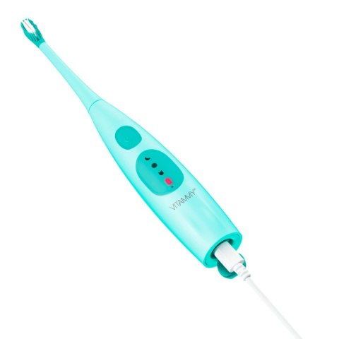VITAMMY DINO / TOURQOUISE Szczoteczka soniczna dziecięca 6+, z redukcją drgań