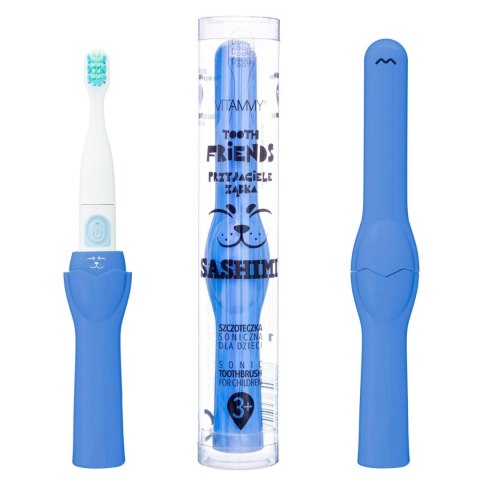 VITAMMY TOOTH FRIENDS DARK SASHIMI BLUE Szczoteczka soniczna do zębów dla dzieci 3+