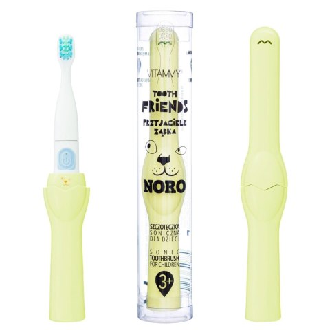 VITAMMY TOOTH FRIENDS NORO YELLOW Szczoteczka soniczna do zębów dla dzieci 3+