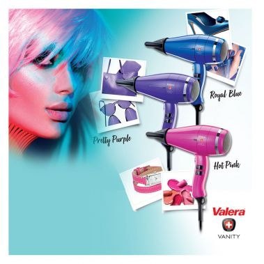 VALERA VANITY COMFORT FIOLET Suszarka do włosów, 2000 W, cicha i lekka