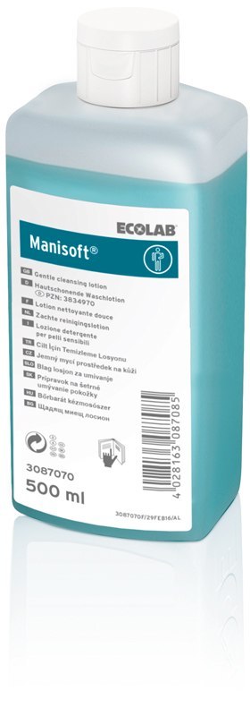 ECOLAB MANISOFT 500 ml Mydło chroniące skórę rąk, płyn do chirurgicznego mycia rąk