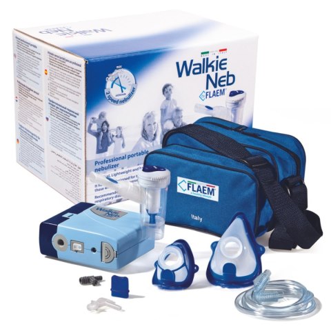 FLAEM WALKIENEB BASIC Inhalator bez akumulatora, zestaw podróżny z torbą