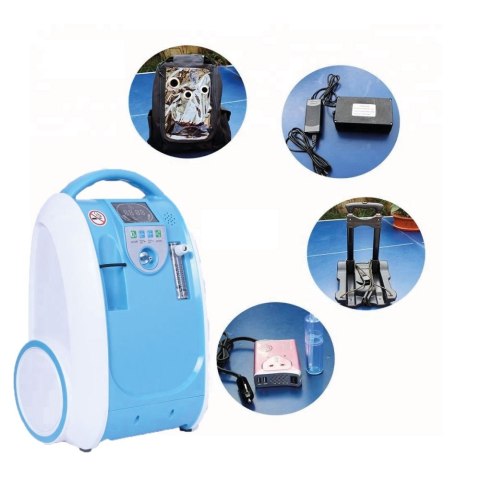 OLIVE OLV-B1 Koncentrator tlenu przenośny, akcesoria, do użytku mobilnego i domowego