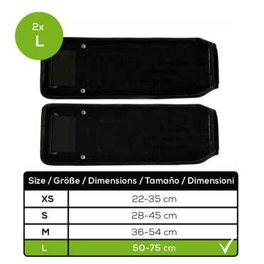 BEURER EM 95 EMS Mankiety do elektrostymulatora BEURER EM 95, rozmiar L, 2 sztuki