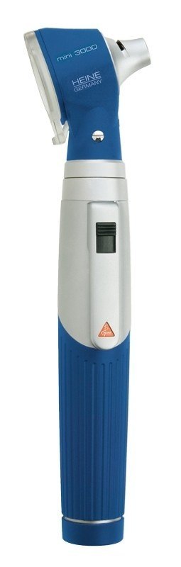 HEINE MINI3000 LED Otoskop światłowodowy z rękojeścią i LED HQ, baterie w zestawie
