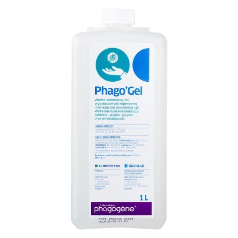 MEDILAB PHAGO GEL 1 l Żel do higienicznej i chirurgicznej dezynfekcji rąk