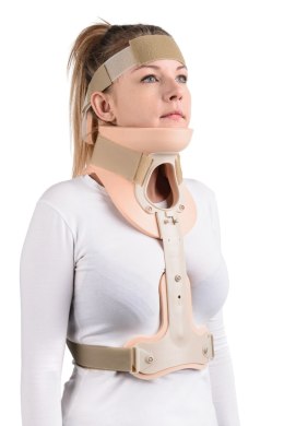 QMED COLLAR STARK HALO Orteza czaszkowa, bez metalu, RTG/MRI/CT, zapinana na rzep