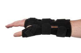 QMED MANU UNIVERSAL Orteza nadgarstka z ujęciem kciuka, czarna